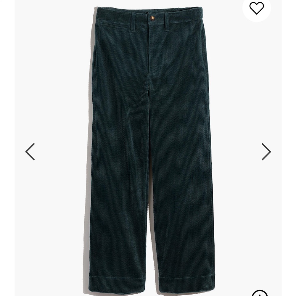 Madewell Slim Emmett Wide-Leg Crop in Corduroy - Picture 4 of 4